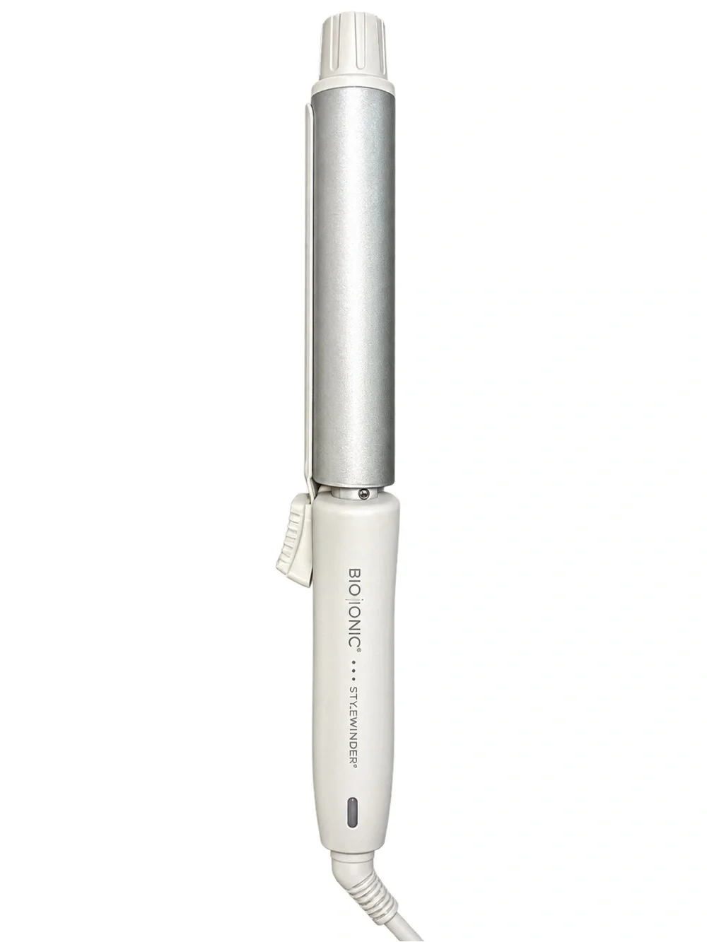 Bio Ionic StyleWinder White & Silver Curling Iron